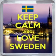 Keep Calm and Love Sweden - Small Coaster