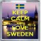 Keep Calm and Love Sweden - Small Coaster
