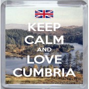 Keep Calm and Love Cumbria - Small Coaster