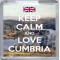 Keep Calm and Love Cumbria - Small Coaster