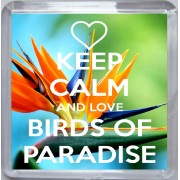 Keep Calm and Love Birds of Paradise - Small Coaster