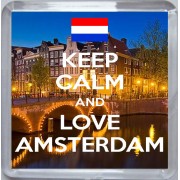 Keep Calm and Love Amsterdam - Small Coaster