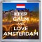 Keep Calm and Love Amsterdam - Small Coaster