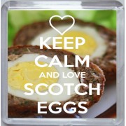 Keep Calm and Love Scotch Eggs - Small Coaster