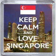 Keep Calm and Love Singapore - Small Coaster