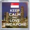 Keep Calm and Love Singapore - Small Coaster
