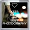 Keep Calm and Love Photography - Small Coaster
