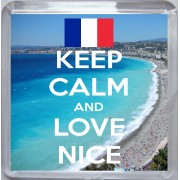 Keep Calm and Love Nice - Small Coaster