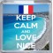 Keep Calm and Love Nice - Small Coaster