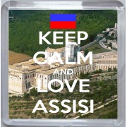 Keep Calm and Love Assisi - Small Coaster