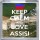 Keep Calm and Love Assisi - Small Coaster