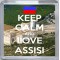 Keep Calm and Love Assisi - Small Coaster
