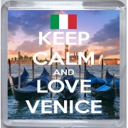 Keep Calm and Love Venice - Small Coaster