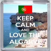 Keep Calm and Love the Algarve - Small Coaster