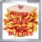 Keep Calm and Love Chip Butties - Small Coaster