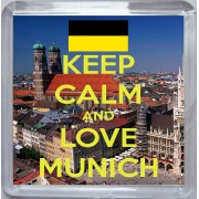 Keep Calm and Love Munich - Small Coaster