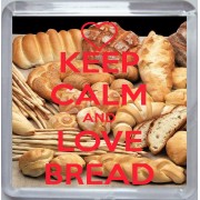 Keep Calm and Love Bread - Small Coaster