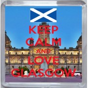 Keep Calm and Love Glasgow - Small Coaster