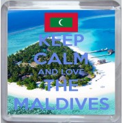 Keep Calm and Love the Maldives - Small Coaster