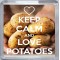 Keep Calm and Love Potatoes - Small Coaster