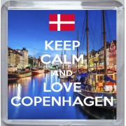 Keep Calm and Love Copenhagen - Small Coaster