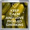 Keep Calm and Love Pickled Gherkins - Small Coaster