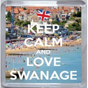 Keep Calm and Love Swanage - Small Coaster