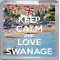 Keep Calm and Love Swanage - Small Coaster