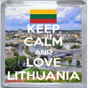Keep Calm and Love Lithuania - Small Coaster