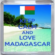 Keep Calm and Love Madagascar - Small Coaster