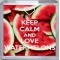 Keep Calm and Love Watermelons - Small Coaster