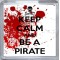 Keep Calm and be a Pirate - Small Coaster