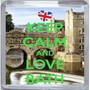 Keep Calm and Love Bath - Small Coaster