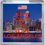 Keep Calm and Love Los Angeles - Small Coaster