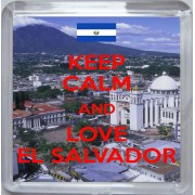 Keep Calm and Love El Salvador - Small Coaster