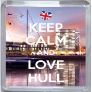 Keep Calm and Love Hull - Small Coaster