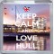 Keep Calm and Love Hull - Small Coaster