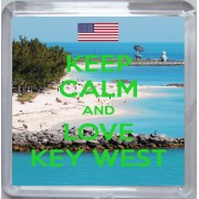 Keep Calm and Love Key West - Small Coaster