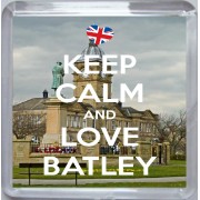 Keep Calm and Love Batley - Small Coaster
