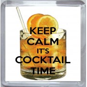 Keep Calm It's Cocktail Time - Small Coaster