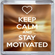 Keep Calm and Stay Motivated - Small Coaster