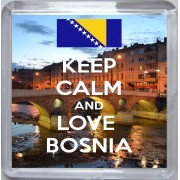 Keep Calm and Love Bosnia - Small Coaster