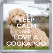 Keep Calm and Love a Cockapoo - Small Coaster