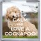 Keep Calm and Love a Cockapoo - Small Coaster