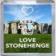 Keep Calm and Love Stonehenge - Small Coaster