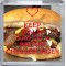 Keep Calm and Eat a Bacon Cheeseburger - Small Coaster