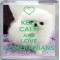 Keep Calm and Love Pomeranians - Small Coaster