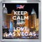 Keep Calm and Love Las Vegas - Small Coaster