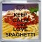 Keep Calm and Love Spaghetti - Small Coaster
