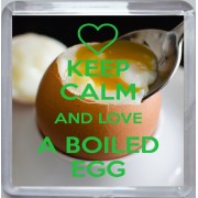 Keep Calm and Love a Boiled Egg - Small Coaster